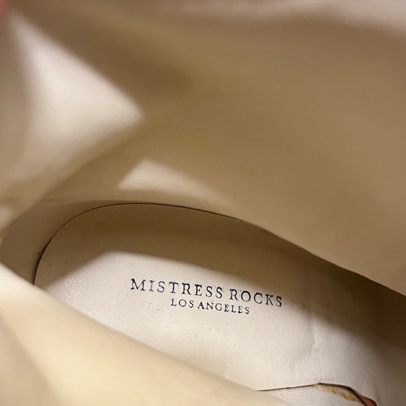 Mistress Rocks Los Angeles Snakeskin Side‎ Zip Ankle Boots Women’s 38 (US 7.5–8) - Picture 7 of 7